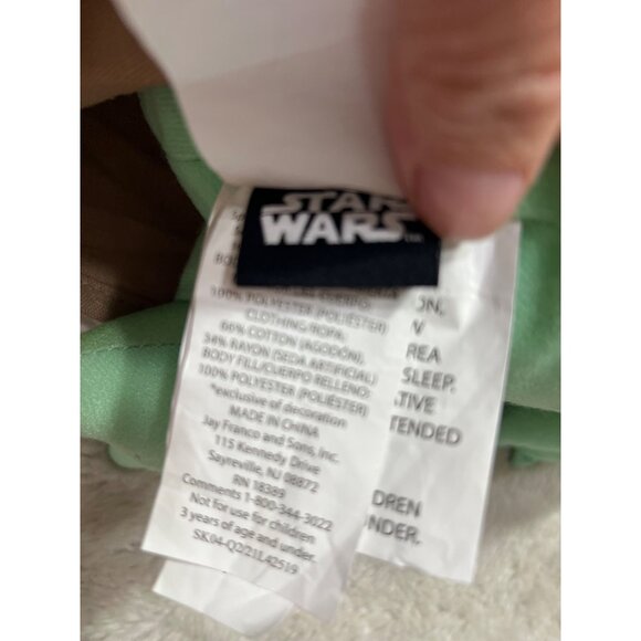 Star Wars Grogu Baby Yoda Plush Doll With Brown Sherpa Jacket 18" - Picture 3 of 6